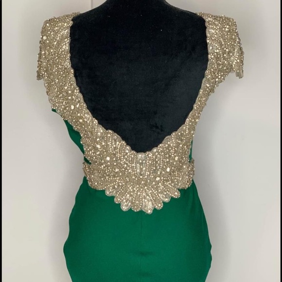 Tarik Ediz emerald green evening gown - Picture 7 of 7